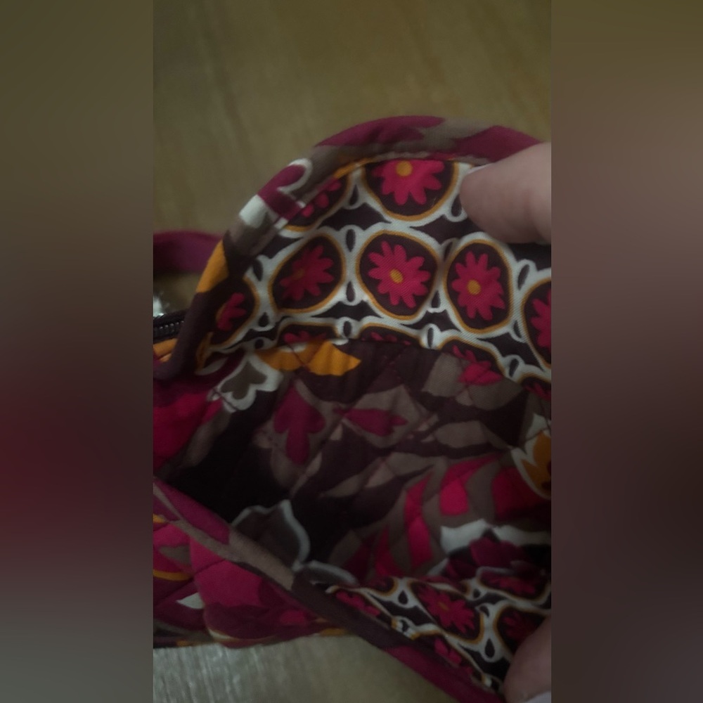 Vera Bradley Floral Belt Bag in Burgundy and Orange - Picture 3 of 7